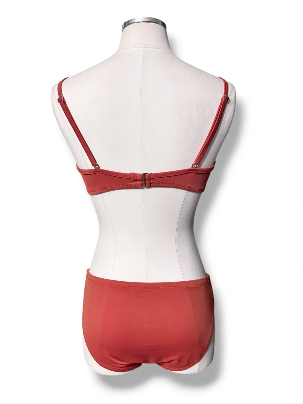 LANDS’ END Orange Bikini Faux Tortoise Link Detail Mixed Sizes Top 10 Bottom 6